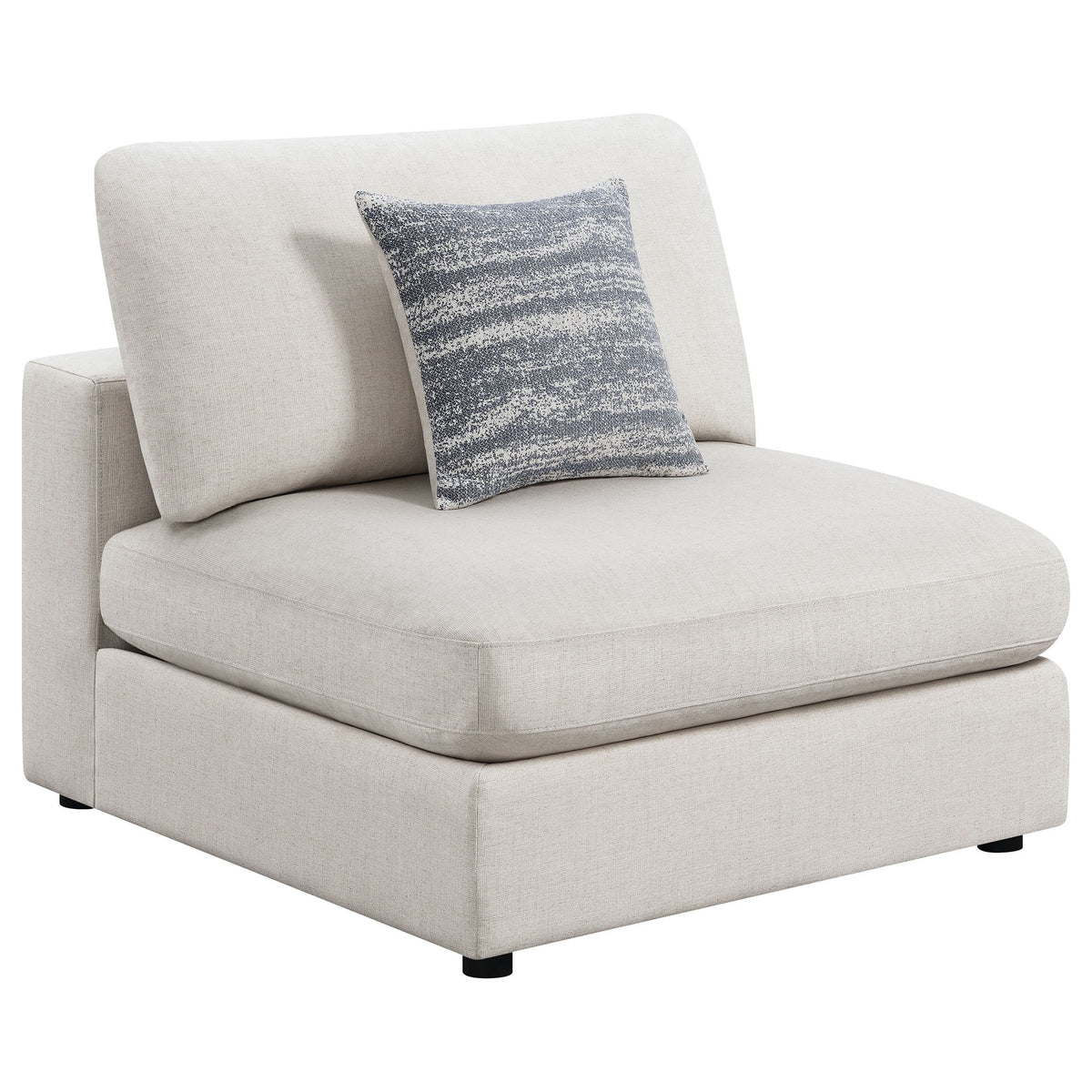 Duncan- Armless Chair With Removable Cushions