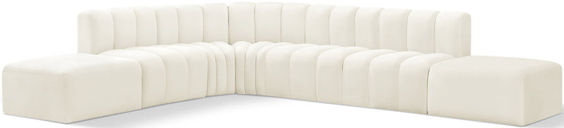 Arc - Velvet 7 Piece Corner Modular Sofa