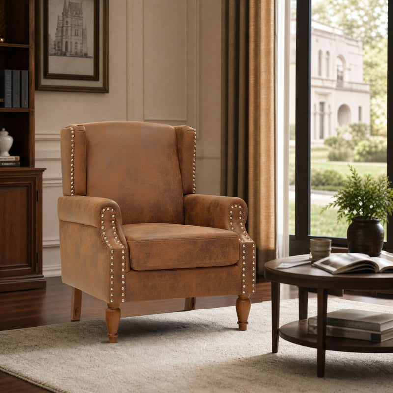 Decorative Chair With Stud Detailing