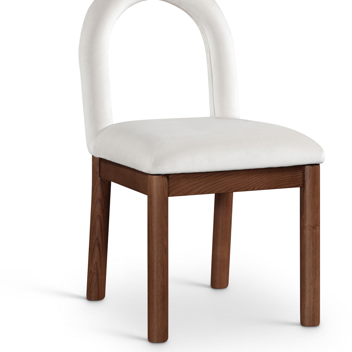 Conrad - Velvet Dining Chair With Brown Legs
