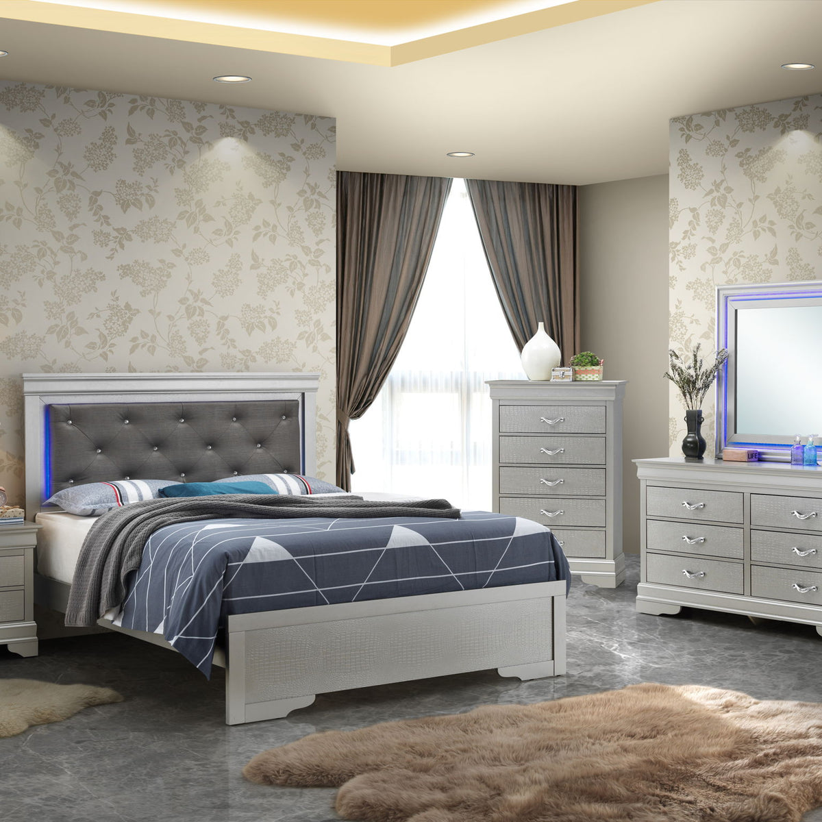 LED Elegant Bed