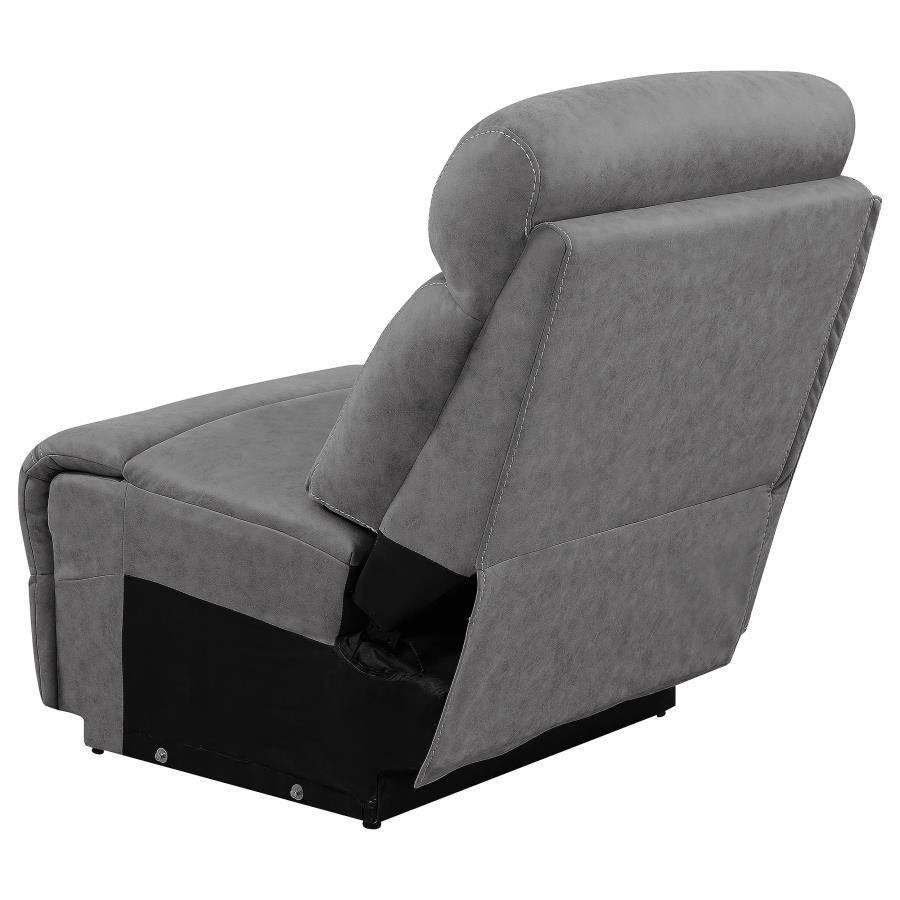 Higgins - Upholstered Armless Chair - Gray