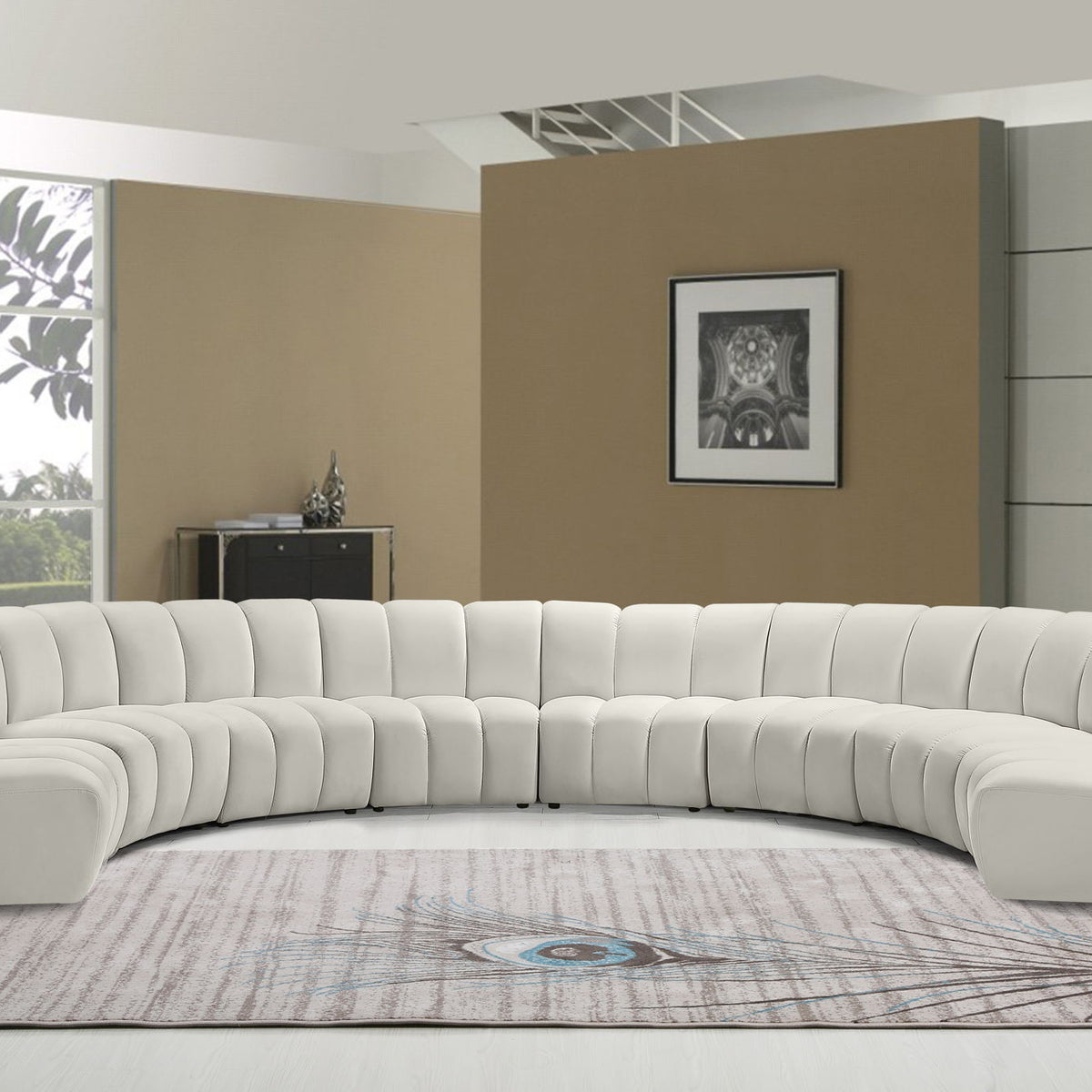 Infinity - 8 Piece Velvet Modular Sectional