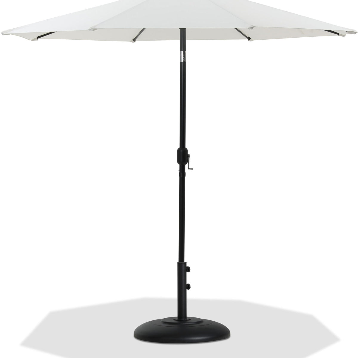 Fiji - Aluminum Patio Umbrella With Round Black Base