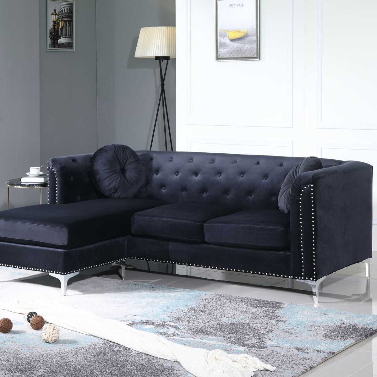 Pompano - Micro Suede Sofa Chaise