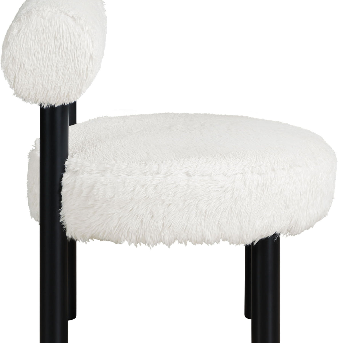 Ambre - Vegan Shearling Fabric Upholstered Accent Chair
