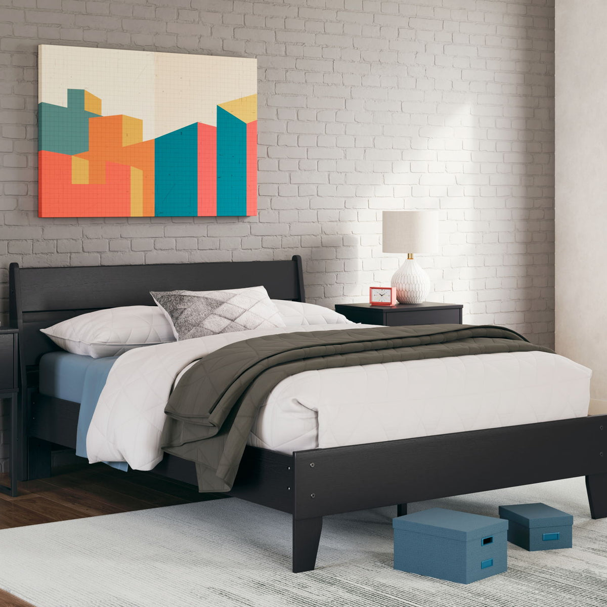 Socalle - Panel Platform Bed