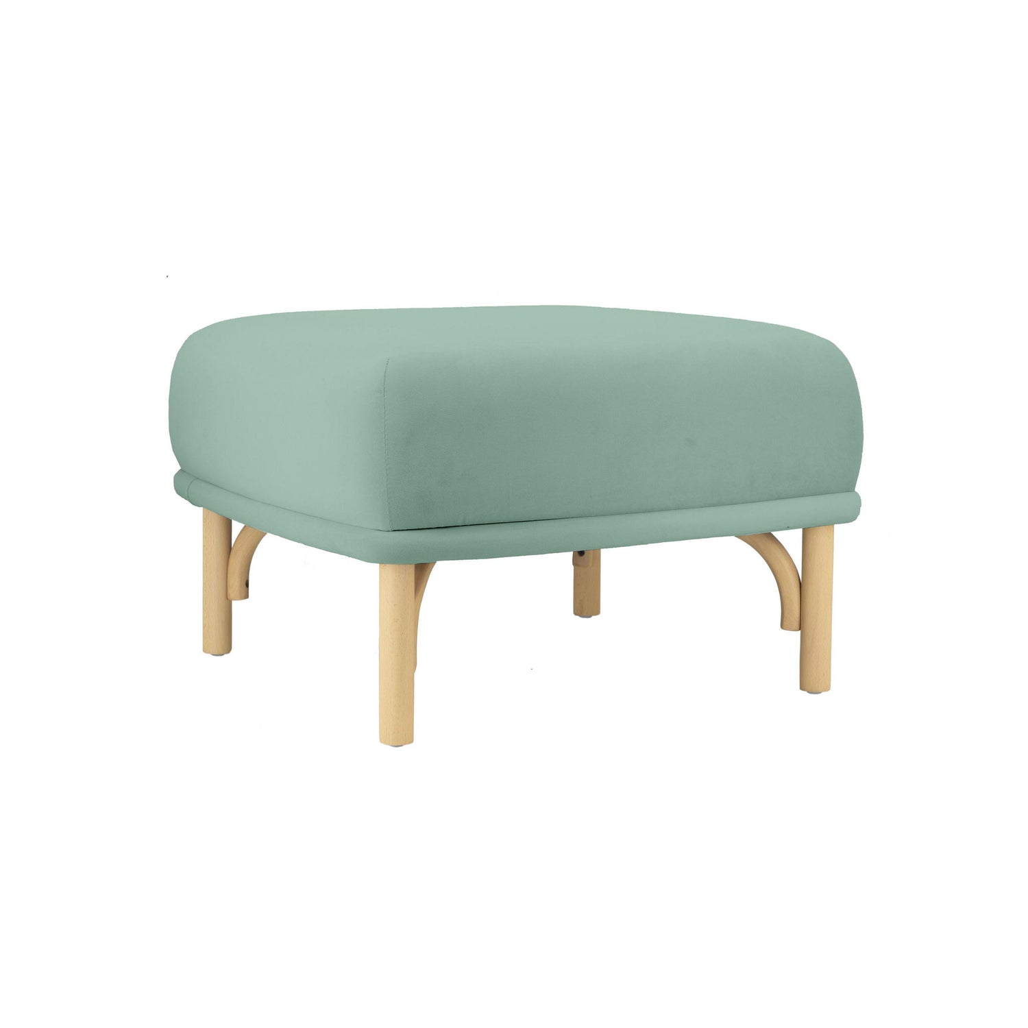 Desiree - Ocean Blue Velvet Ottoman