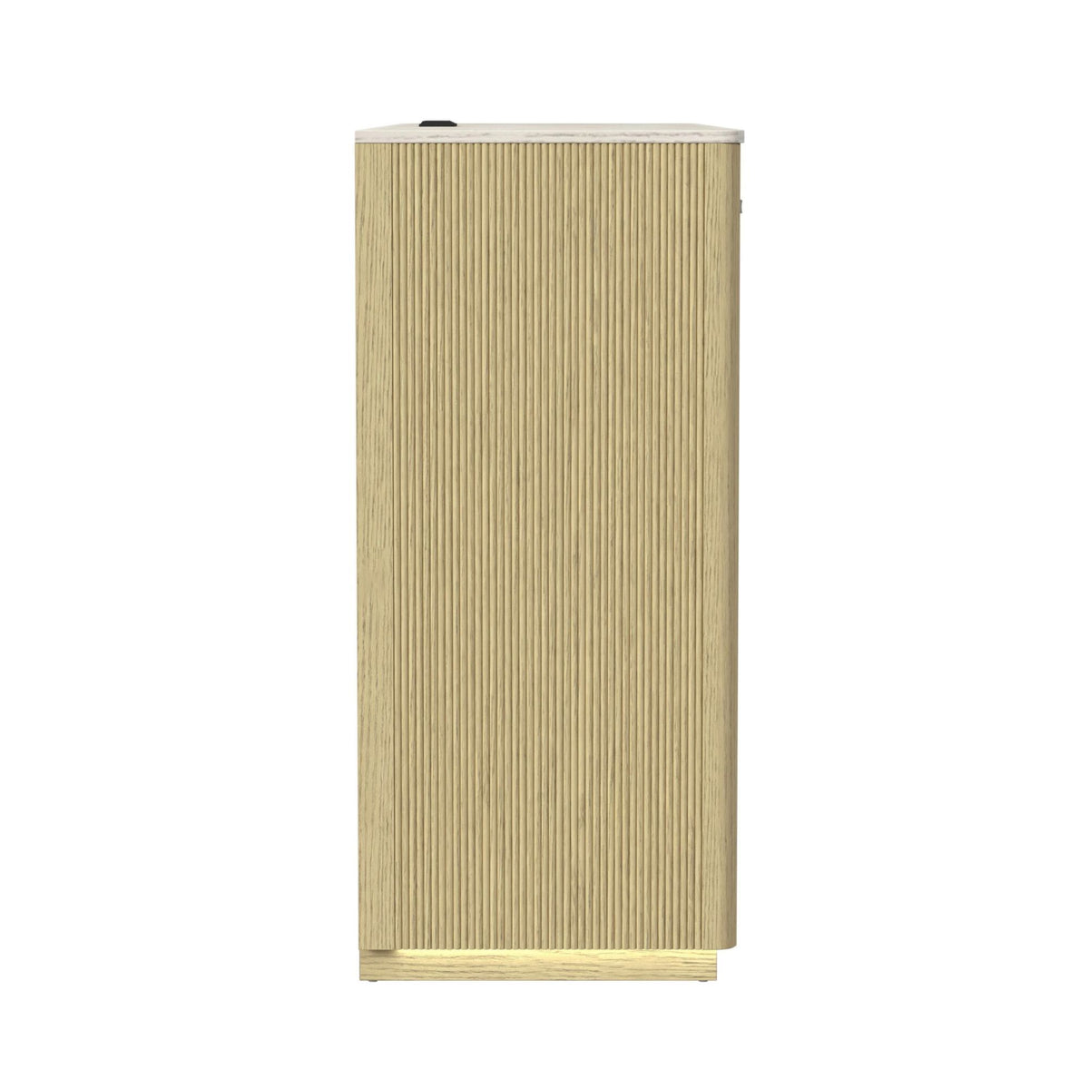 Cambrie - Buffet With LED And Power - Off-White And Natural