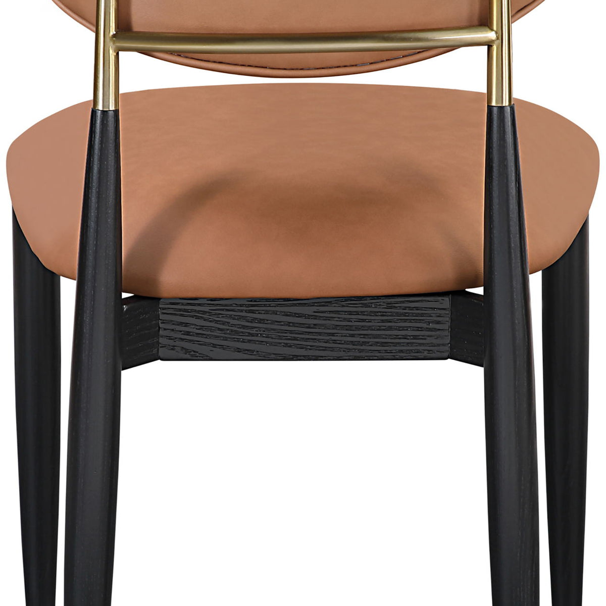 Riccio - Dining Side Chair (Set of 2) - Black And Gold Frame
