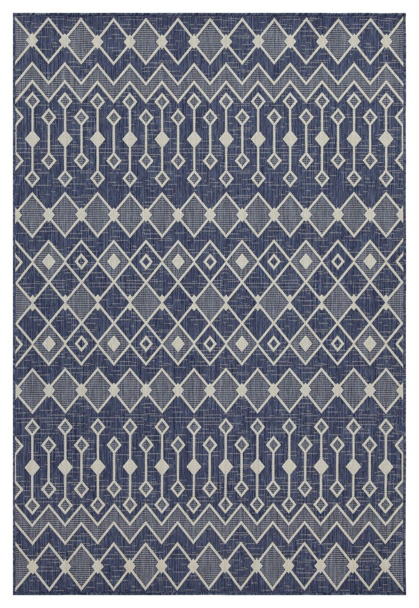 Sunshine - 5'3" X 7'3" Indoor & Outdoor Area Rug Polypropylene - Blue