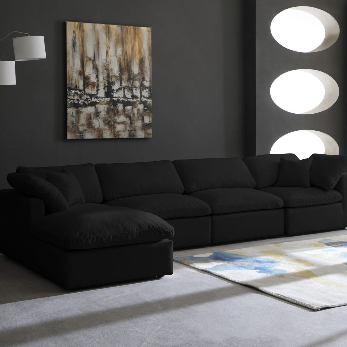 Plush - 5 Piece Modular Sectional