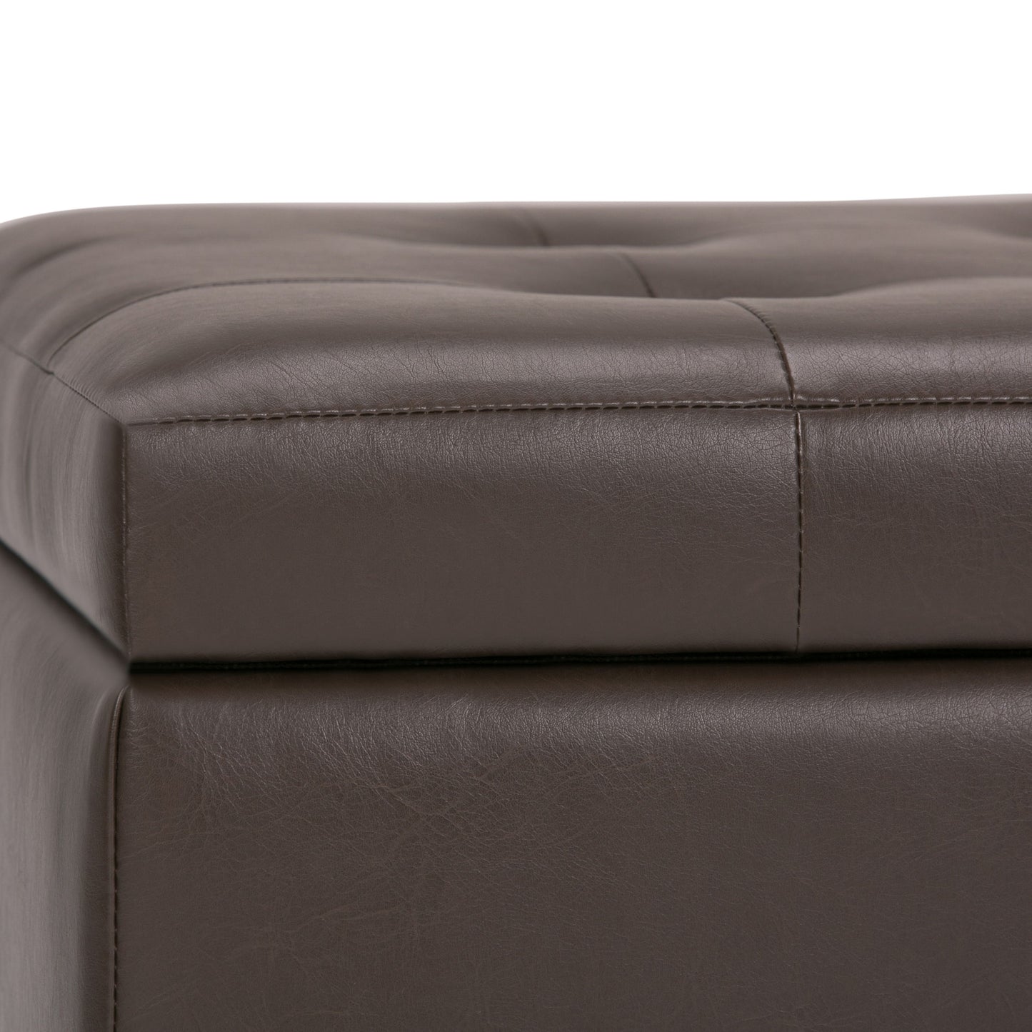 Cosmopolitan - Storage Ottoman - Chocolate Brown