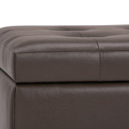 Cosmopolitan - Storage Ottoman - Chocolate Brown