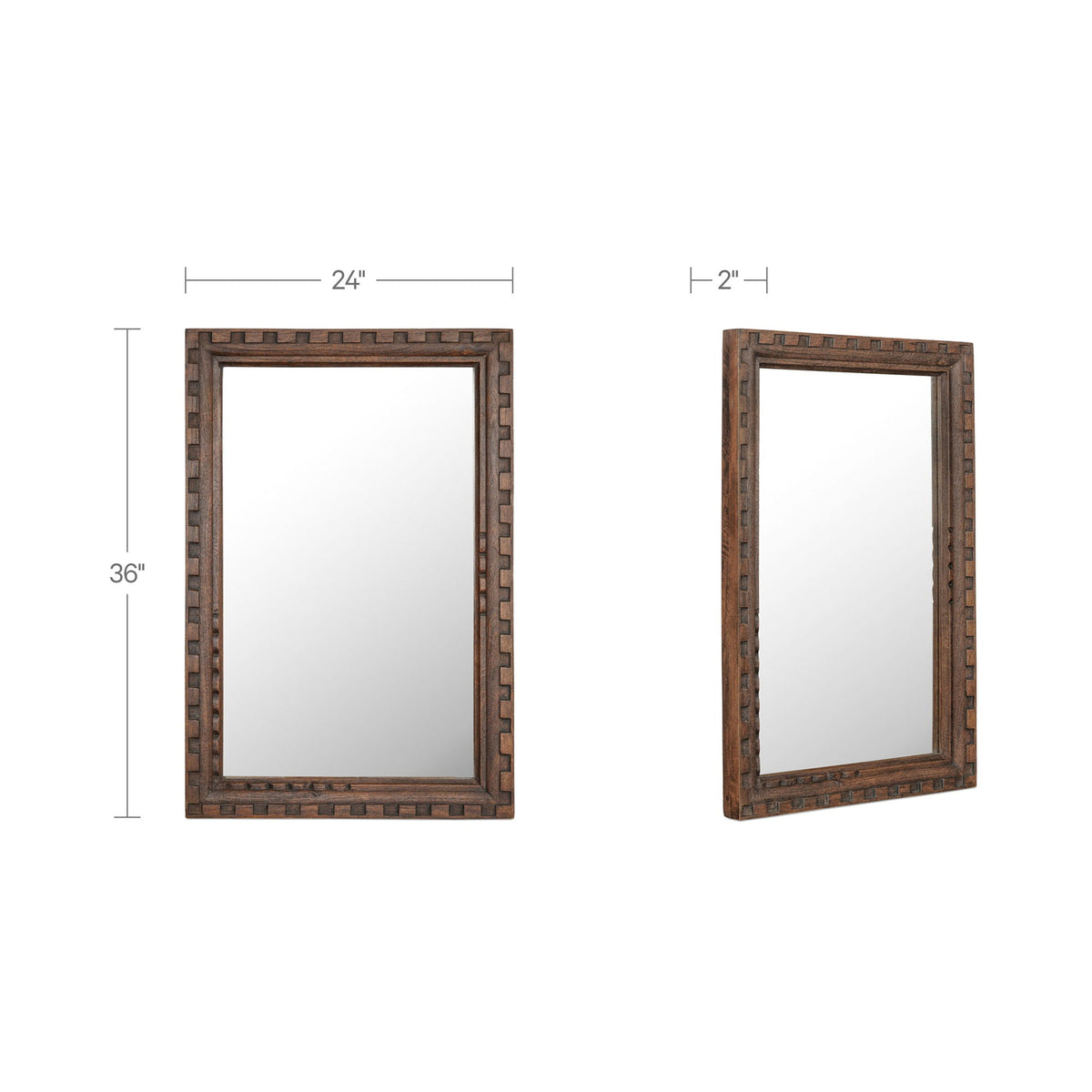 Holland - Mirror Large - Brown