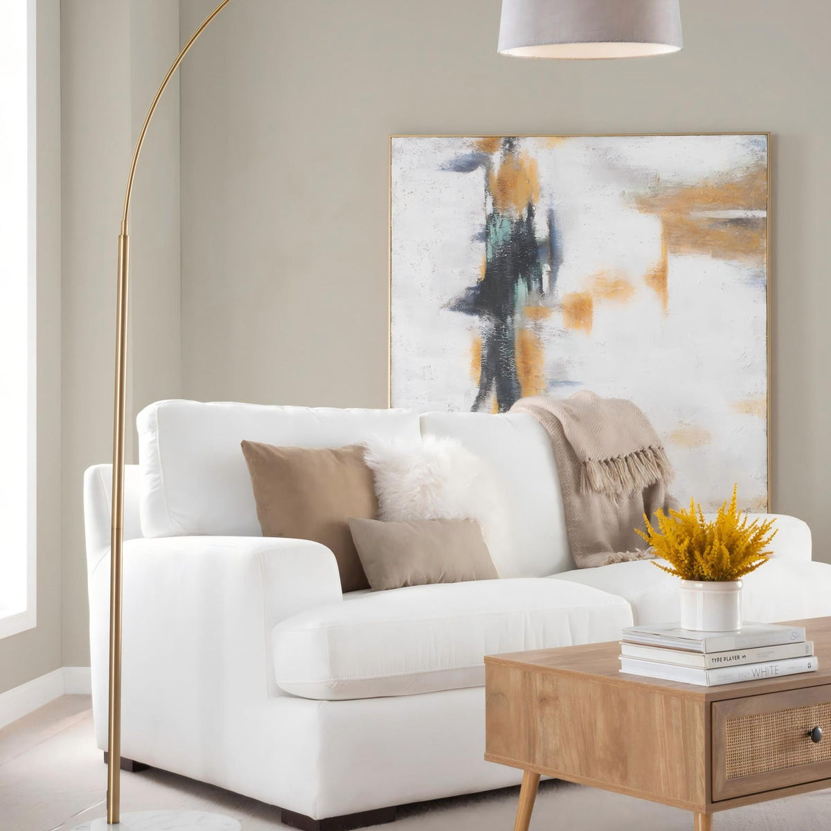 March - Contemporary Floor Lamp & Elegant Finish