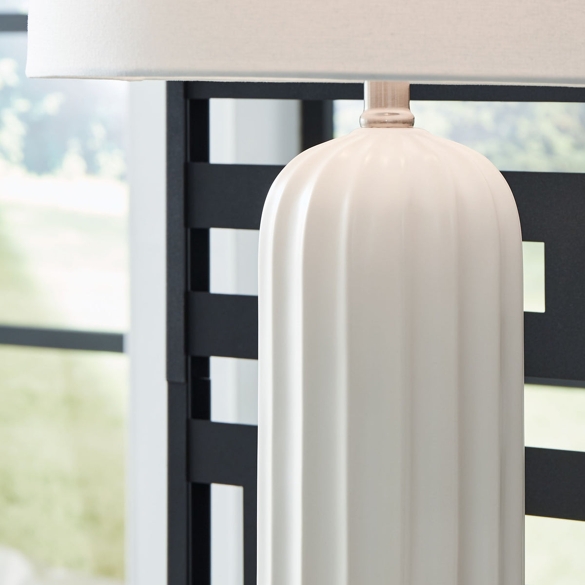 Clarkland - White - Ceramic Table Lamp (Set of 2)