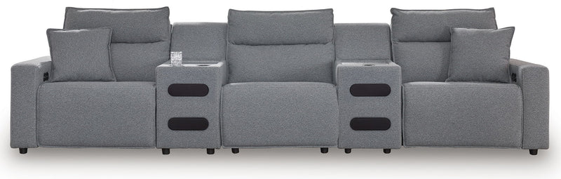 ModMax II - Salt And Pepper - Reclining Sectional