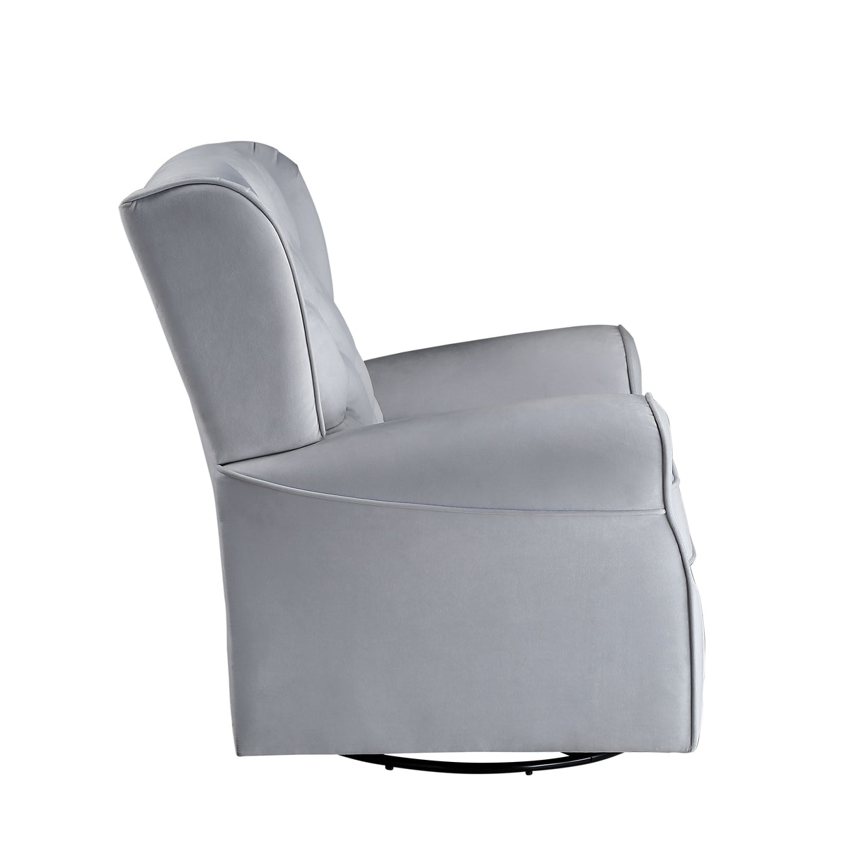 Zeger - Glider Chair With Swivel - Gray