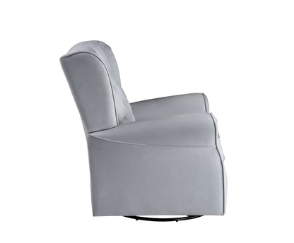 Zeger - Glider Chair With Swivel - Gray