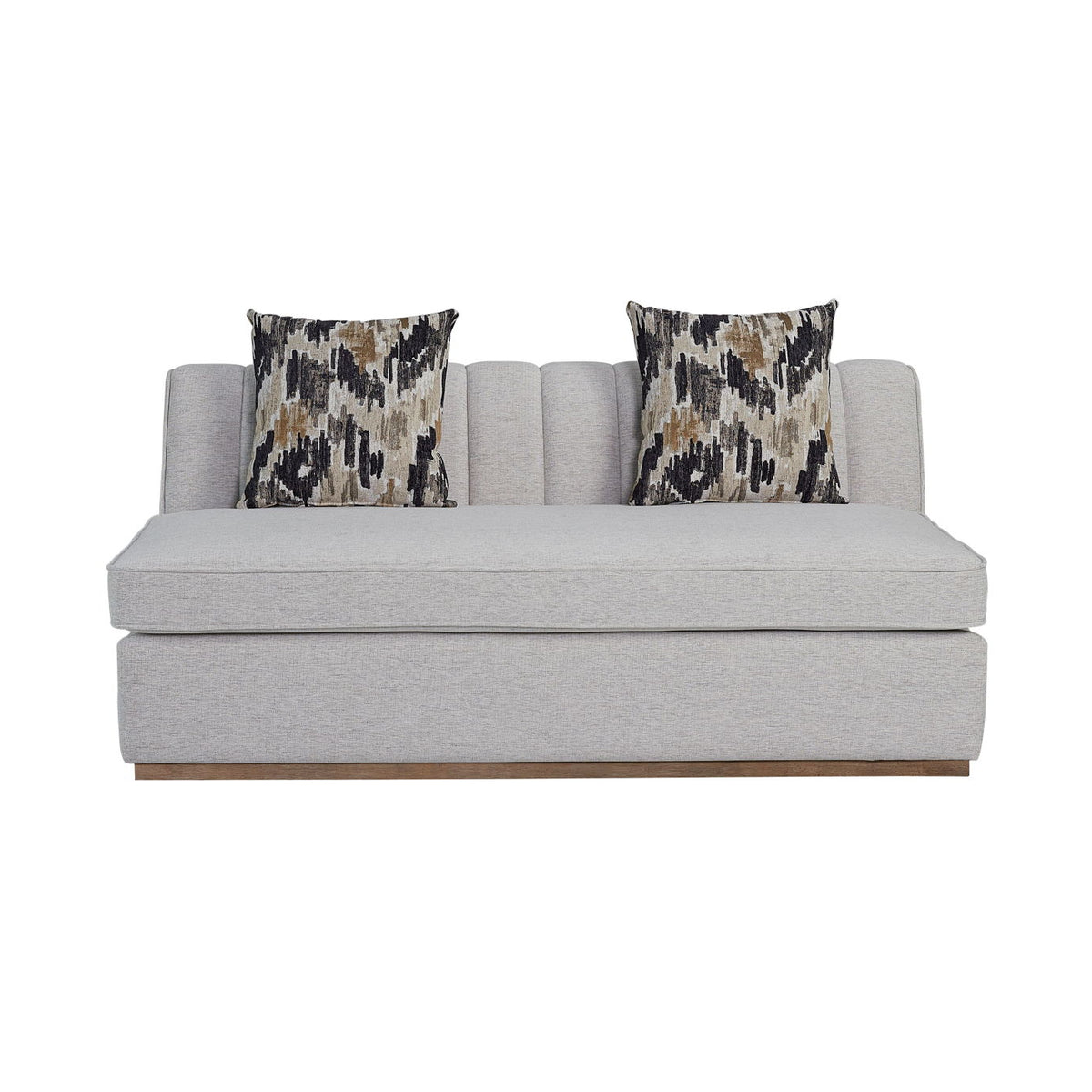 Channel - Armless Loveseat - Off White