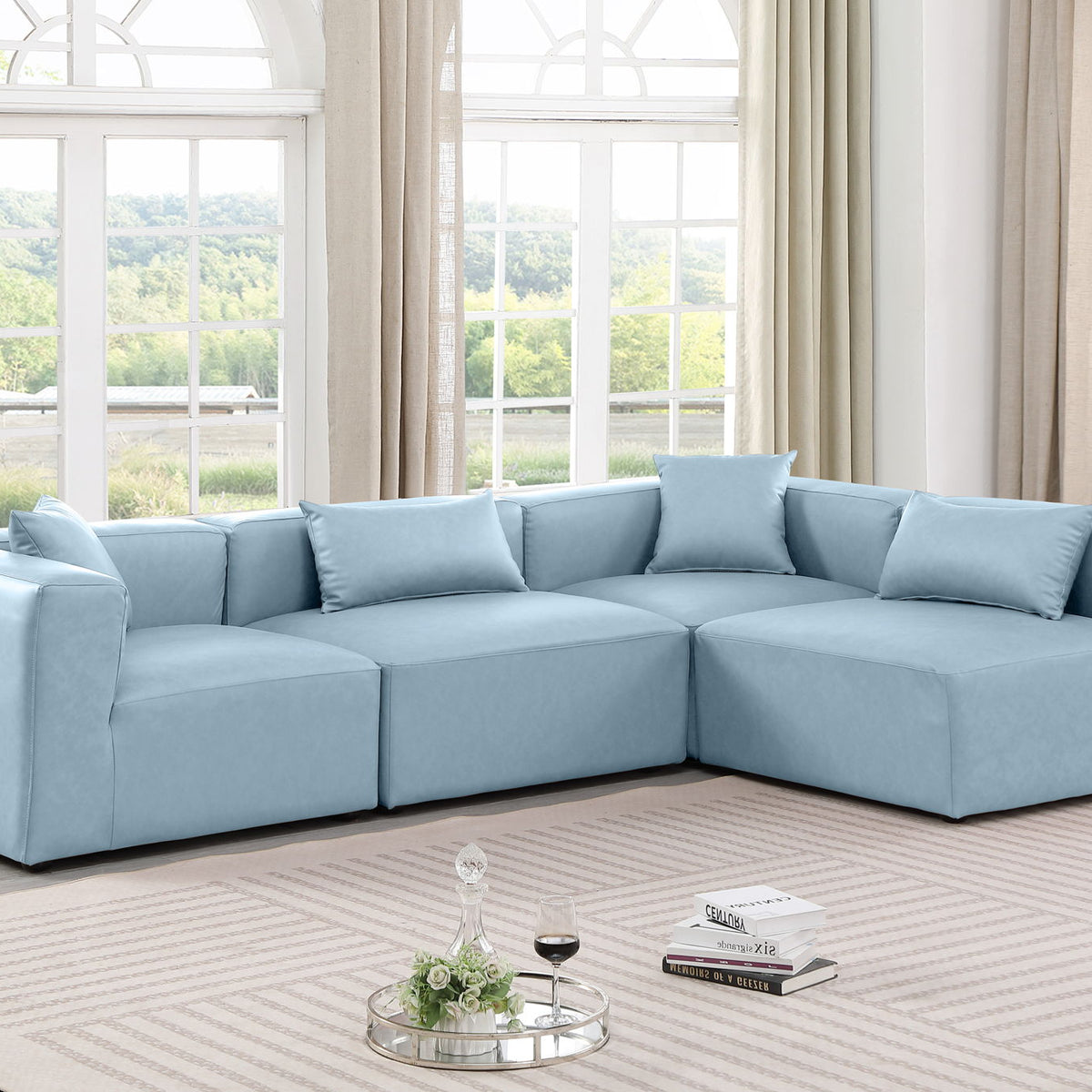 Cube - 4 Piece Modular Corner Sectional