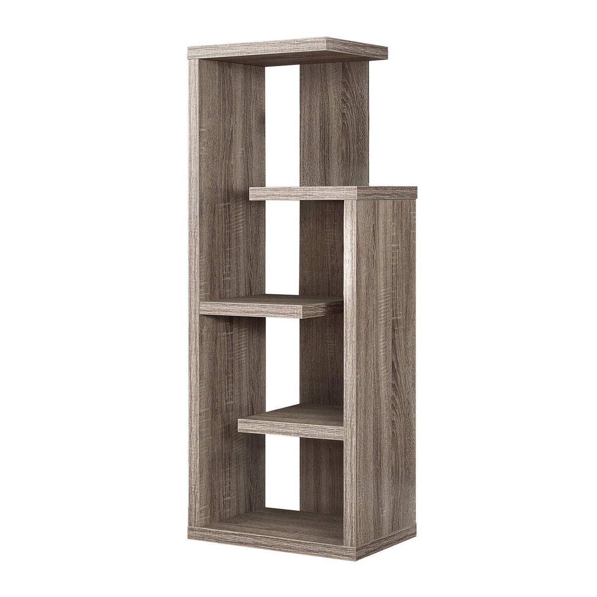Bookshelf, Bookcase, Etagere, 4 Tier, For Office, Contemporary & Modern - Taupe