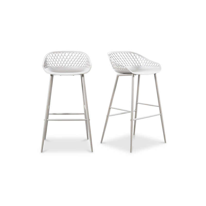 Piazza - Outdoor Barstool (Set of 2) - White