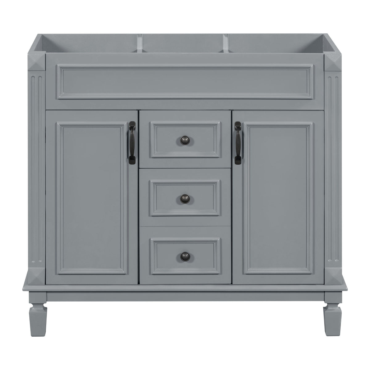 Bathroom Vanity Cabinet With 2 Soft Closing Doors And 2 Drawers