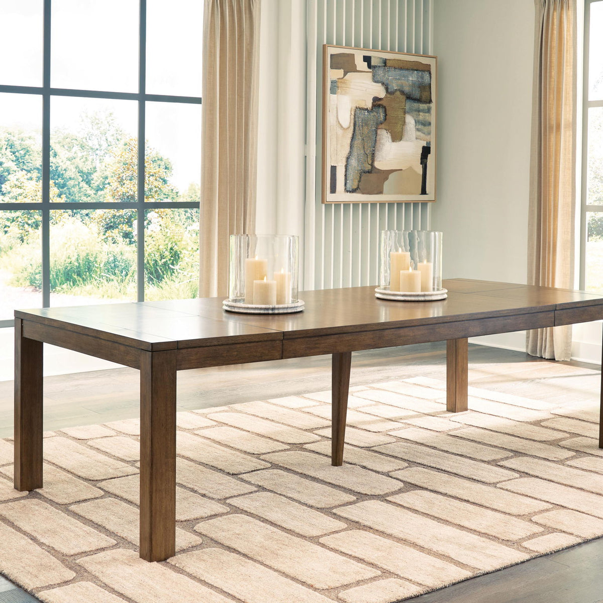 Marxmore - Rectangular Dining Room Butterfly Extension Table - Brown