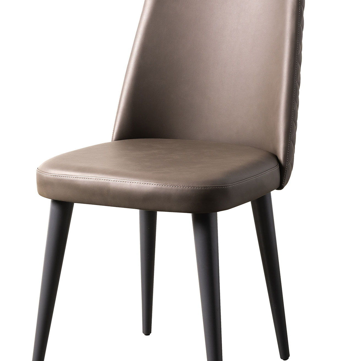 Nora - Leather Chair - Dark Brown