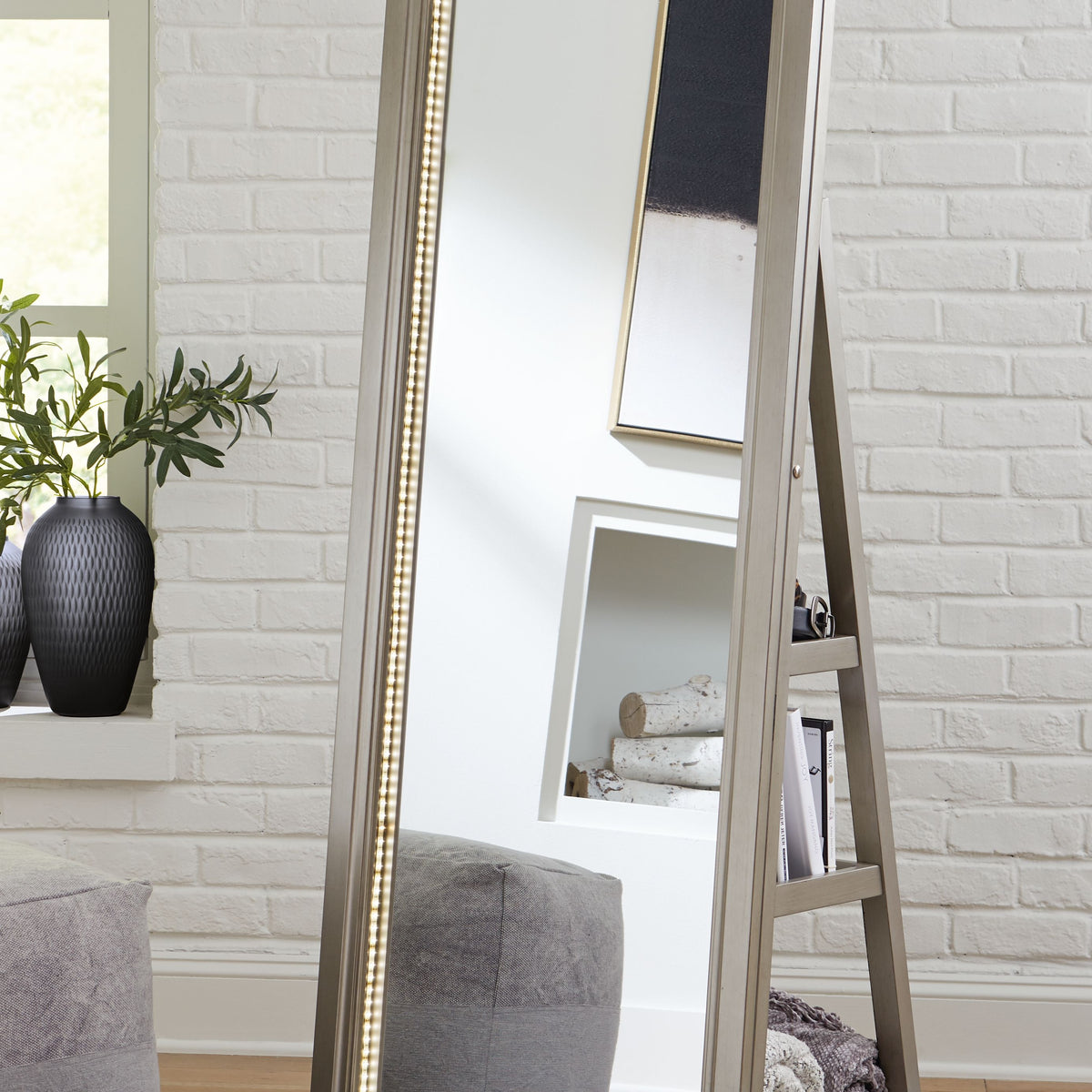 Evesen - Floor Standing Mirror/Storage