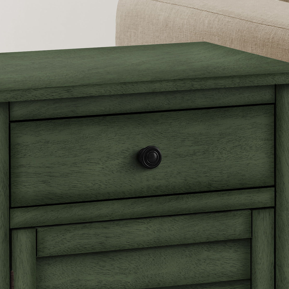 Accent Nightstand, Storage Drawer, Transitional