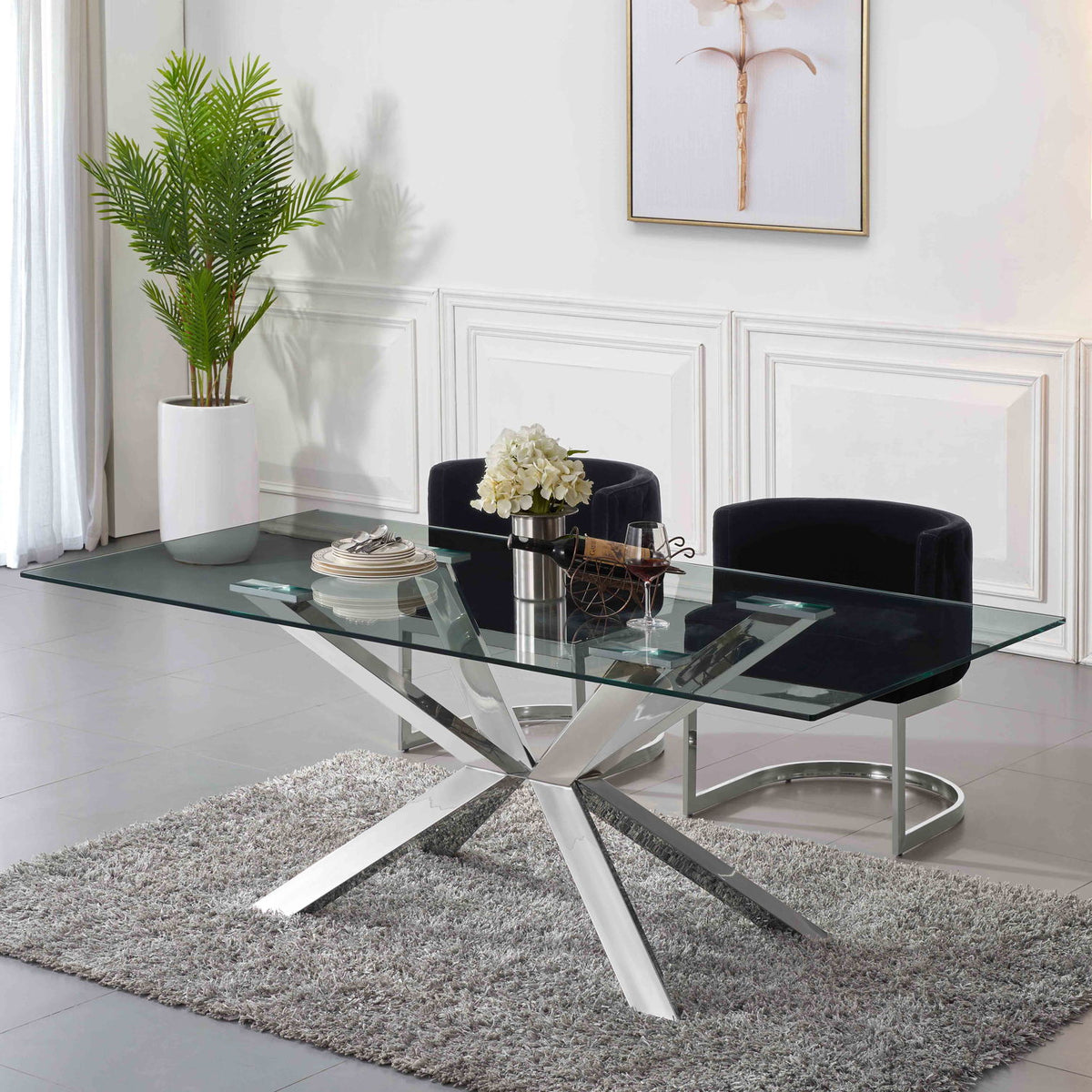 Gianna - Dining Chair with Chrome Legs