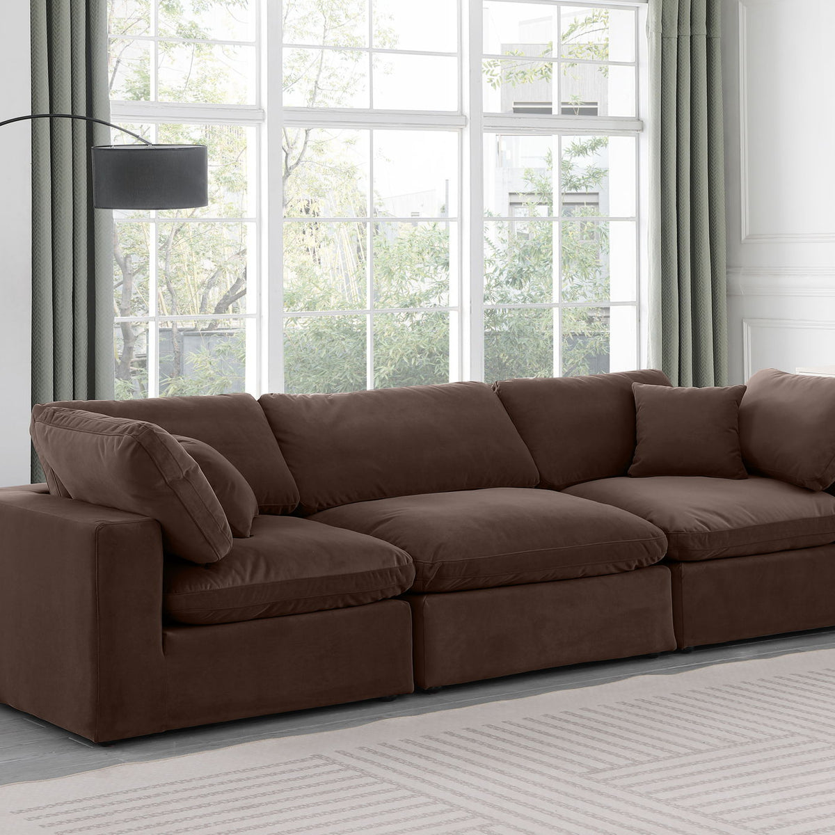 Comfy - Velvet Modular Sofa 3 Seats