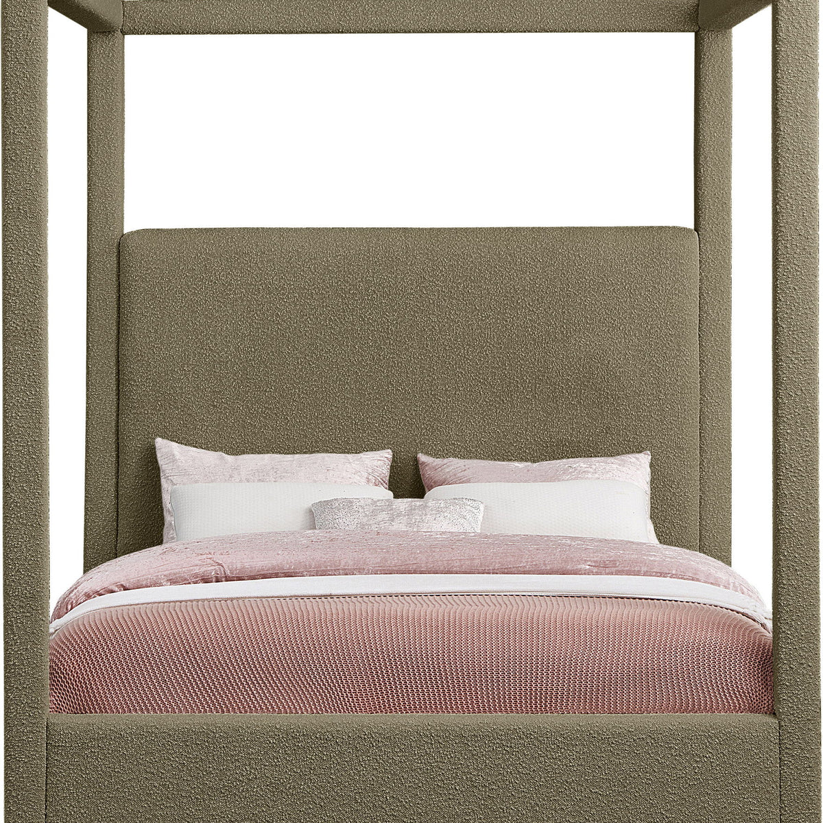 Eden - Boucle Fabric Upholstered Bed