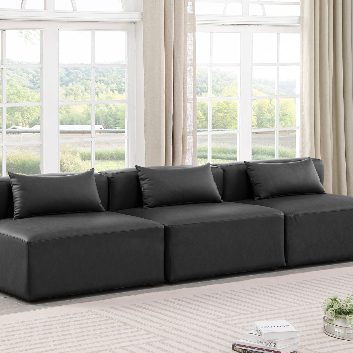 Cube - Modular 3 Seat Armless Sofa