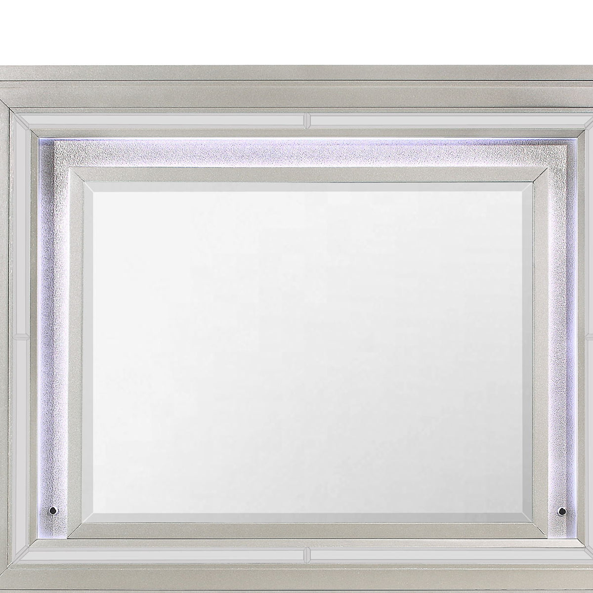 Cross - Glam Mirror With LED - Champagne