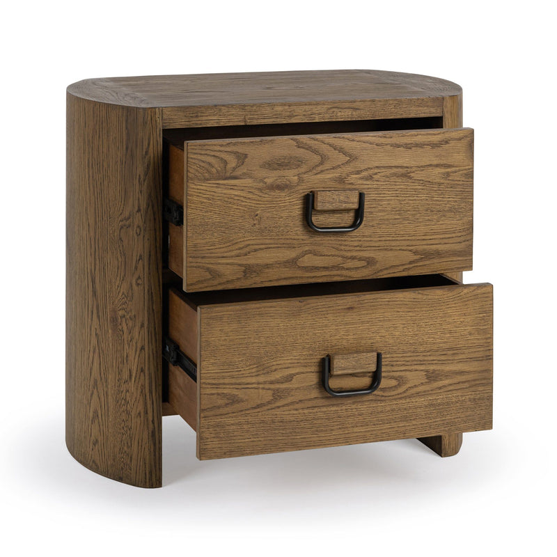 Kyrie - 2 Drawer Nightstand - Tawny Brown