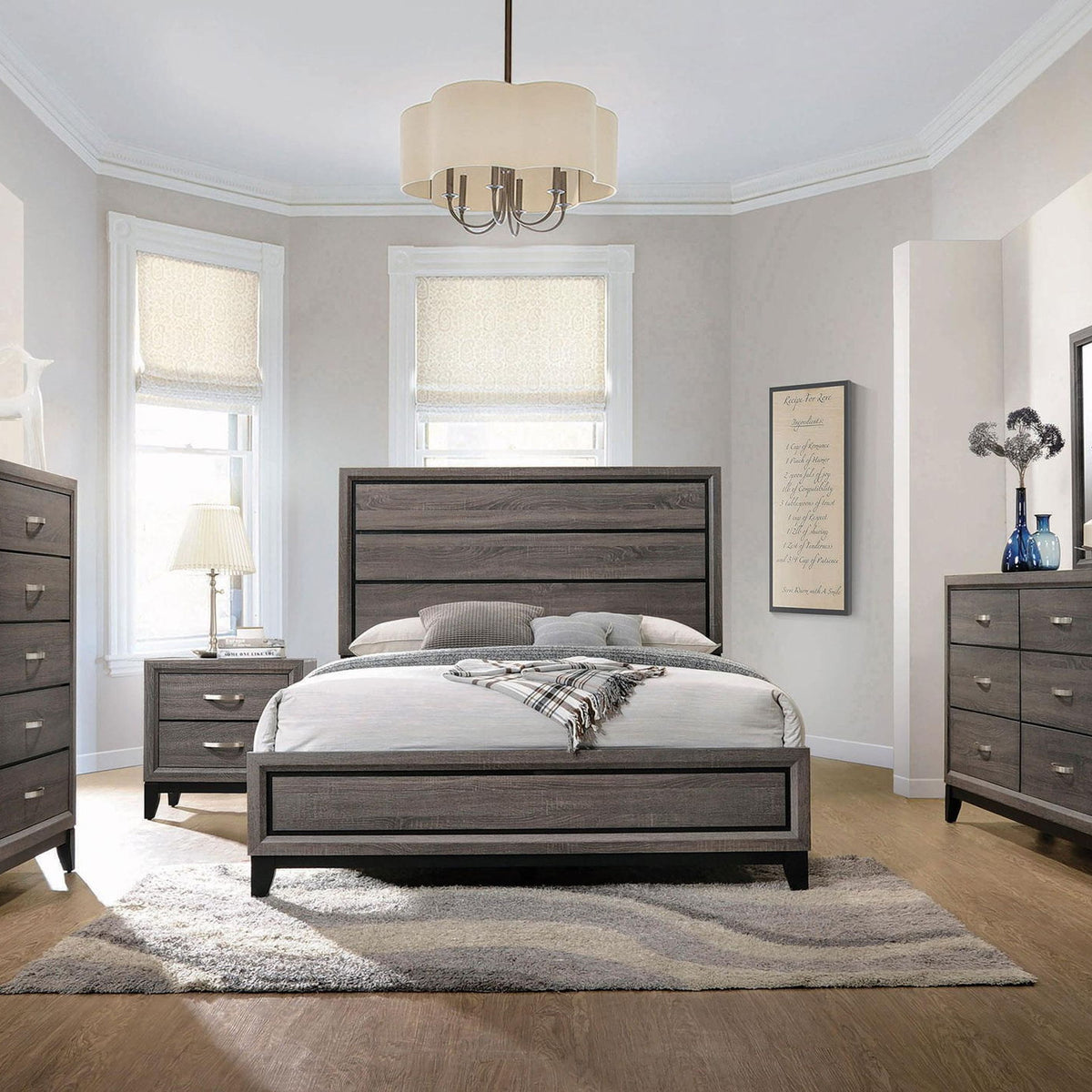 Watson 5-piece Queen Bedroom Set Grey Oak