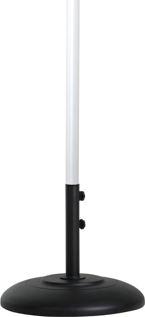 Fiji - Aluminum Patio Umbrella With Round Black And White Base
