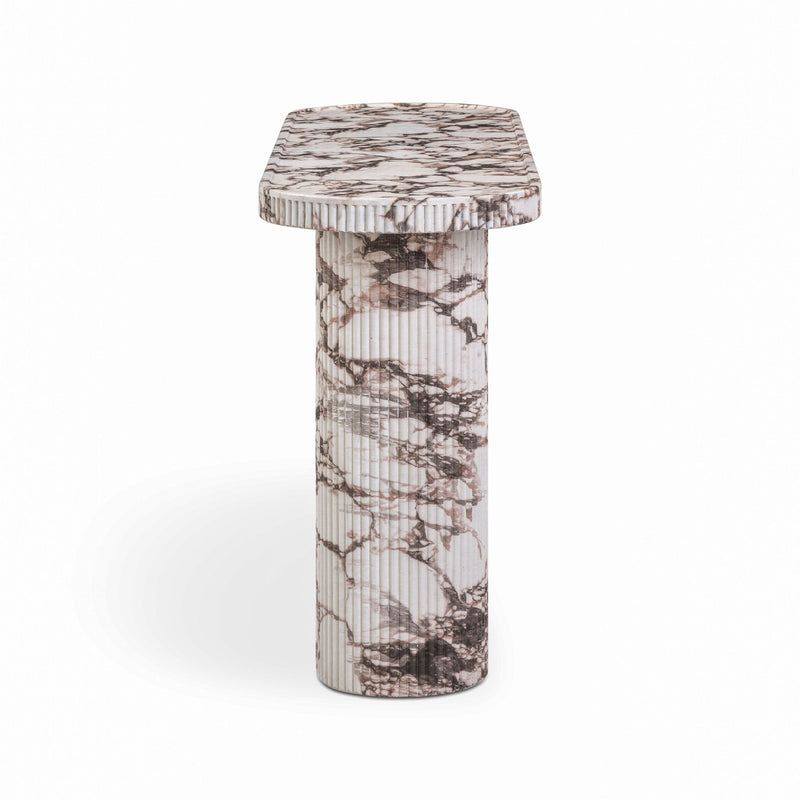 Darcy - Faux Capraia Console Table - Breccia