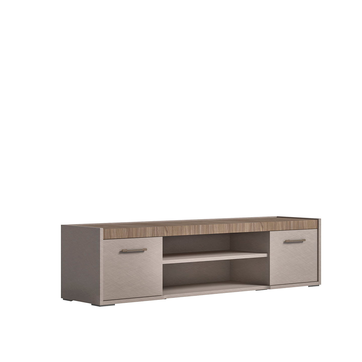 Nora - 3 Door TV Unit - Beige / Light Brown