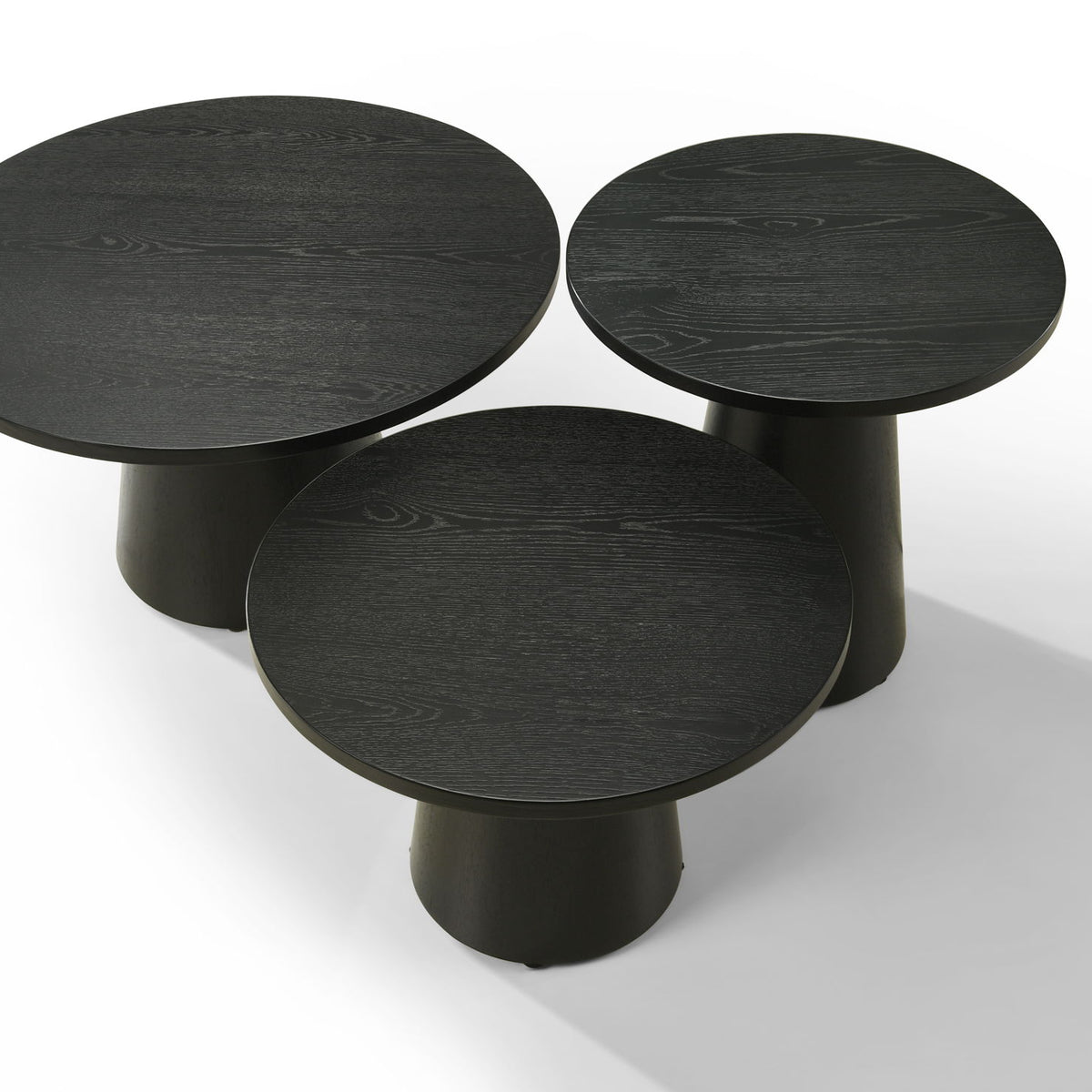 Jasper - 3 Piece Coffee, End, And Console Table (Set of 3) - Ebony Black