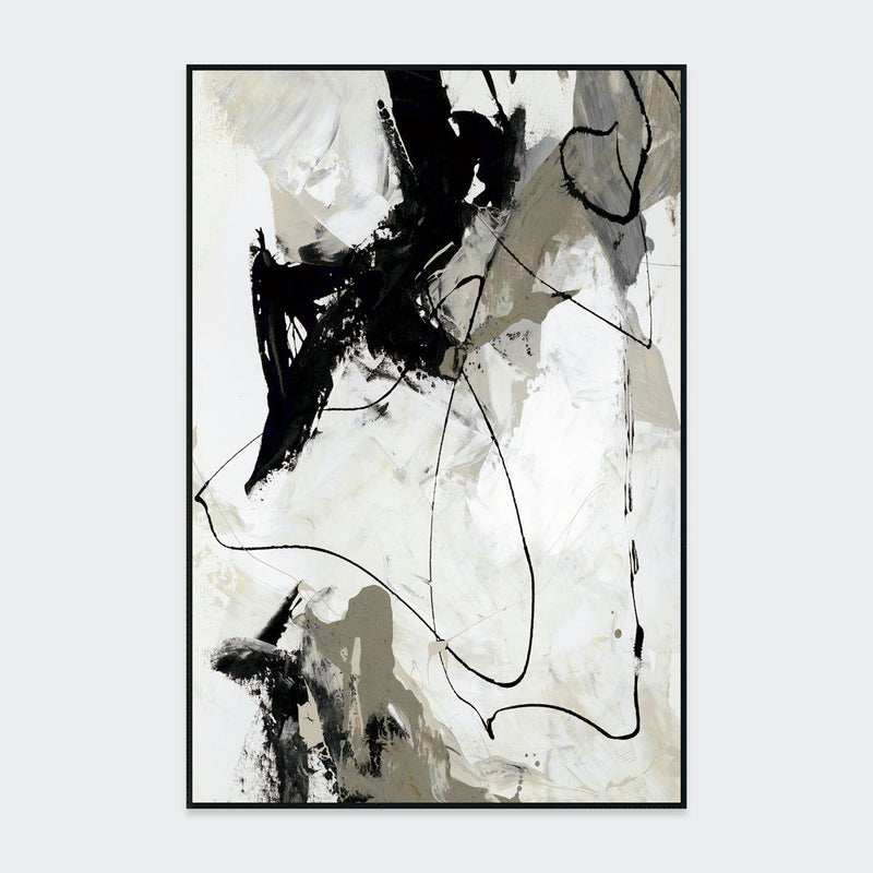 Chaos II - Painting Art By Buddy Whitlock - Black / White