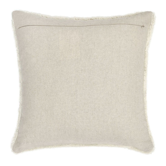 Ivory 16x36 throw pillow back panel in solid textured fabric