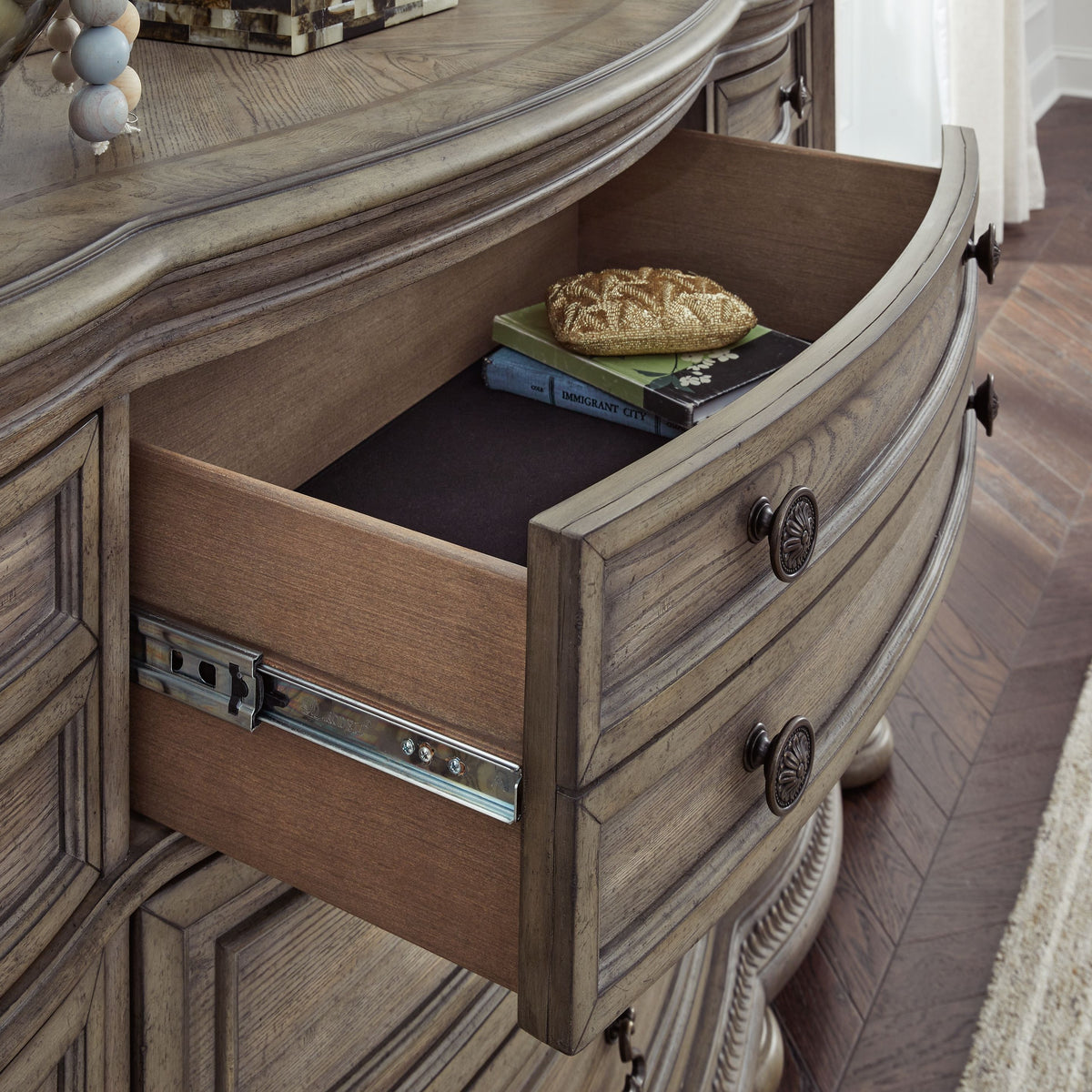 Ardenfield - Light Brown - Dresser And Mirror