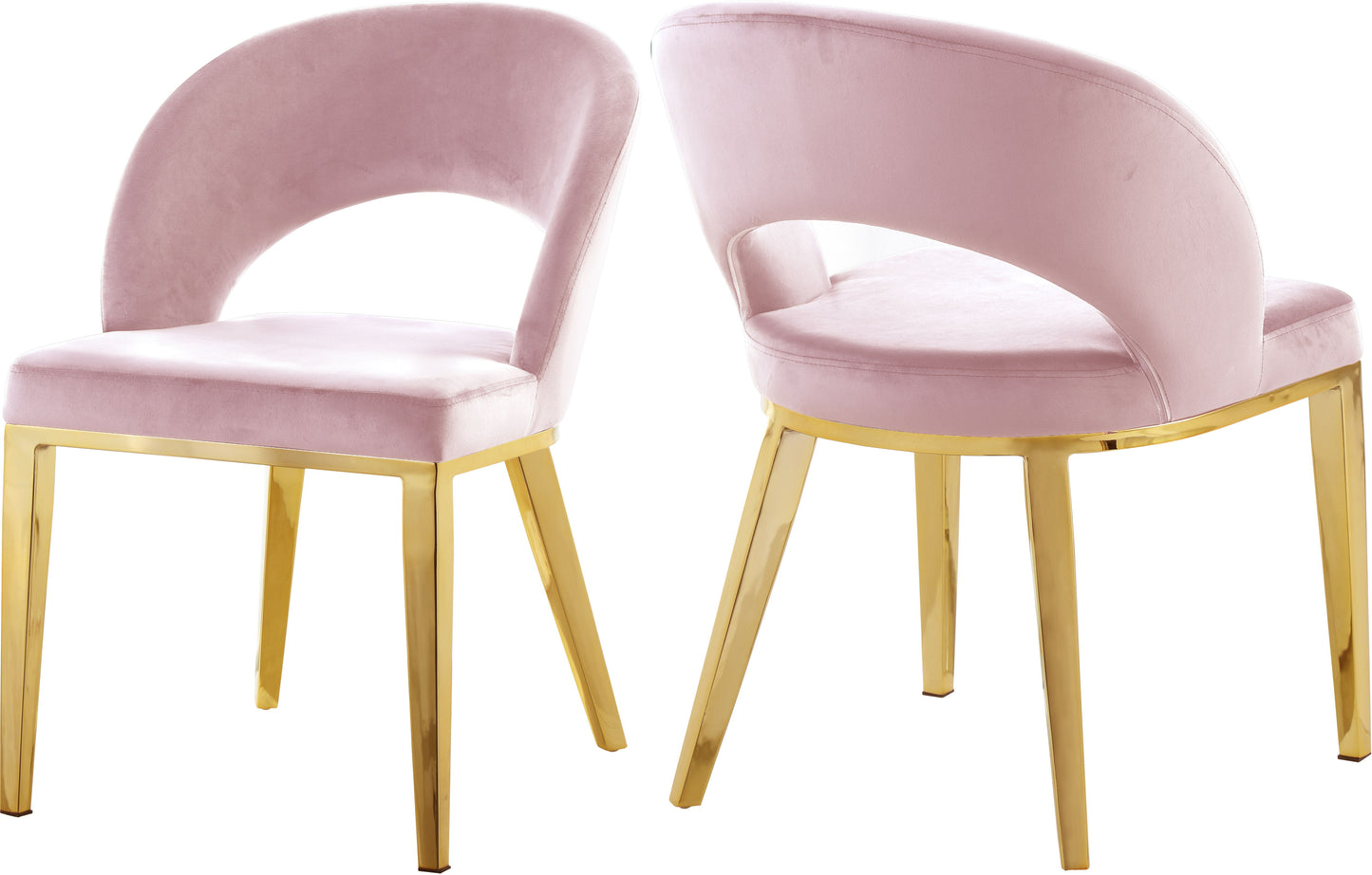 Roberto - Dining Chair with Gold Legs