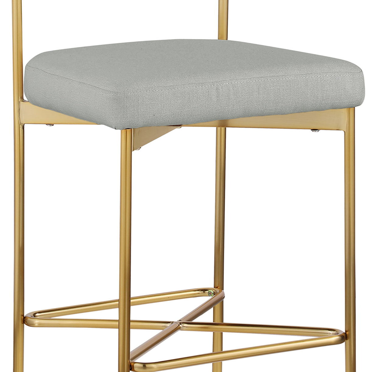 Rivage - Durable Stool With Gold Frame (Set of 2)