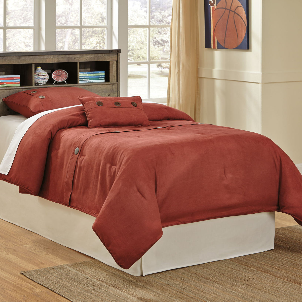 Trinell - Youth Bookcase Headboard